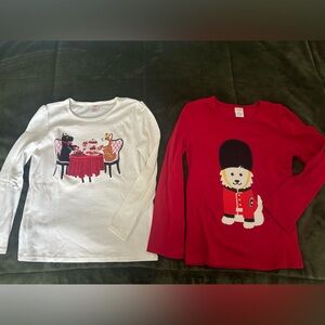 Girls Gymboree English Tea Long Sleeve Shirts Sz. 10/M